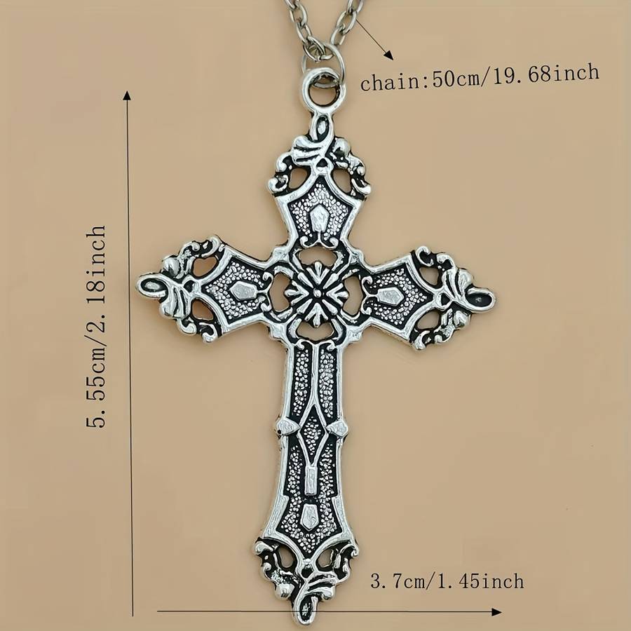 1 Piece Silvery Jesus Theme Pendant