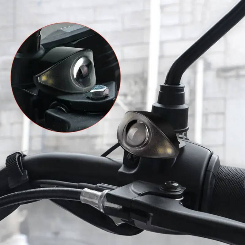 2pcs 12V White Yellow Mini Driving Light LED Eagle Eye Lights with Controller Daytime Running Light