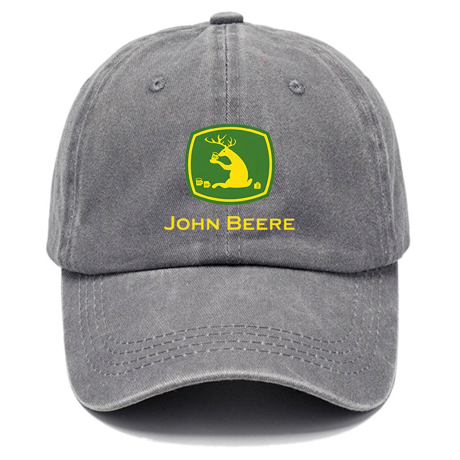1pc Valentine'S Day Gift Adjustable Cotton "John Beere" Baseball Cap with High-Quality Print Bre