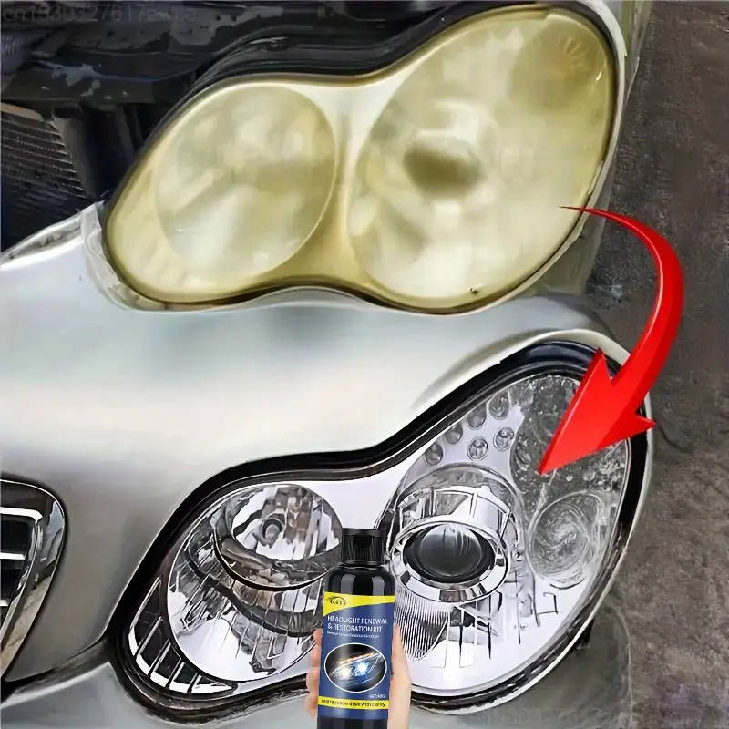 1pc Universal Car Headlight Brightness Restoration Paste ABS Material Remove Scratches and Restore M