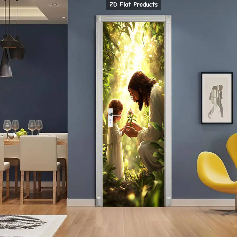 Religious  Themed Door Stickers    76.96X199.9Cm
