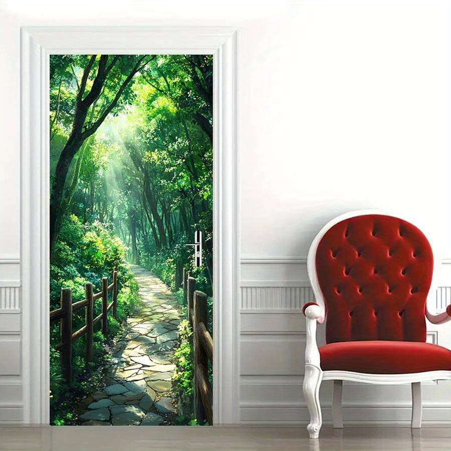 1Pc 95.0x214.88cm Door Window Sticker