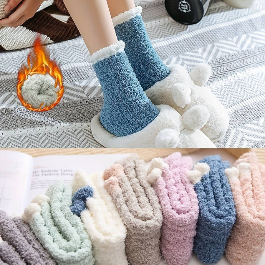 Sock 5 Pairs Of Mixed Colors Randomly One Size