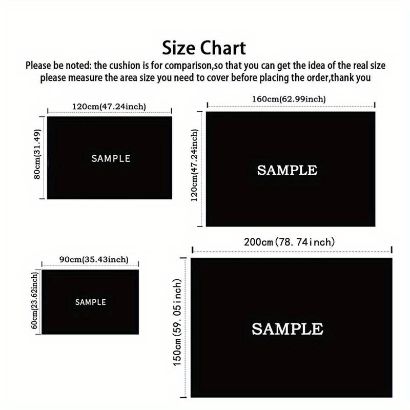 1Pc 23x35inch 60x90cm Floor Mat