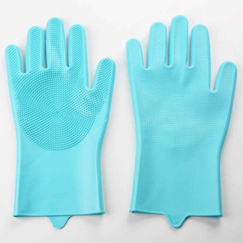 1 Pair Gray Household Cleaning Gloves