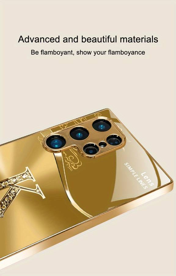 1pc Golden For Samsung Galaxy S21 5G Phone Cases