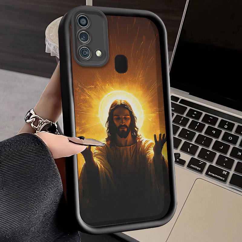 1pc Black For Samsung Galaxy F04 Phone Cases