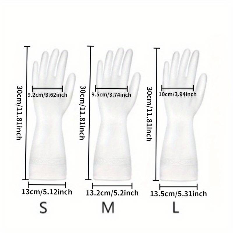 2 Pairs White Size S Household Cleaning Gloves