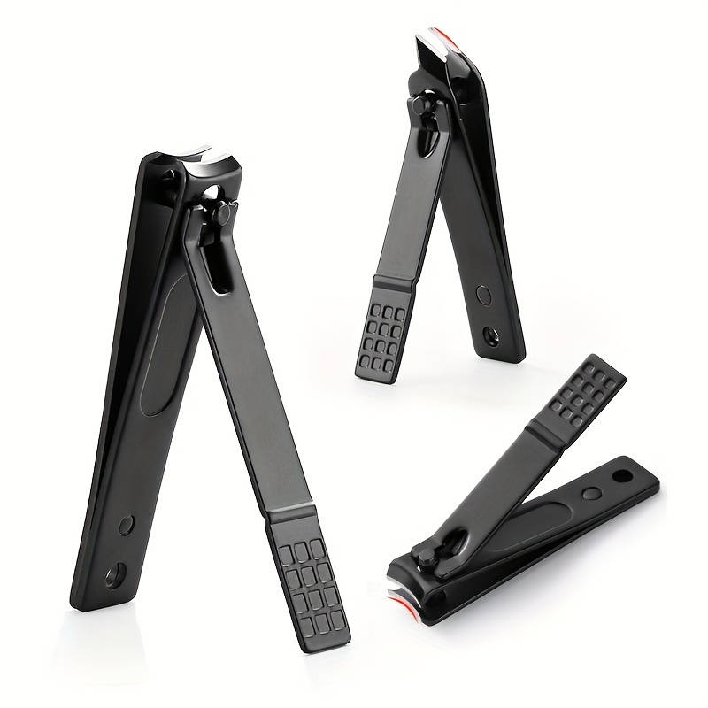 3pcs Stainless Steel Nail Clipper Set Large Small Slanted Mouth