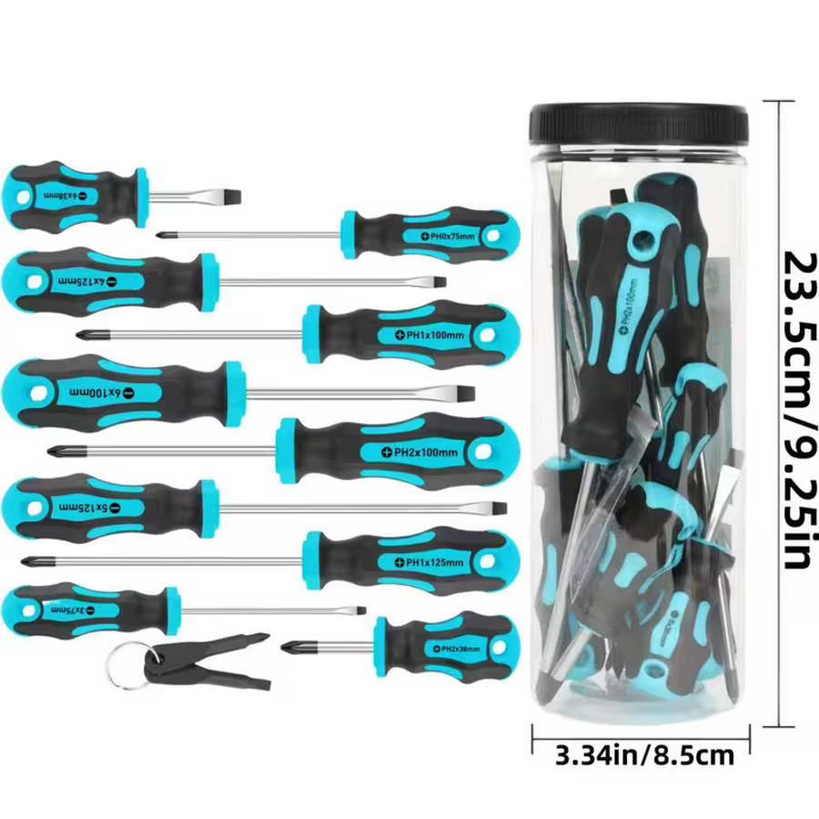 Professional Magnetic Screw Driver Set with Magnetic Tips