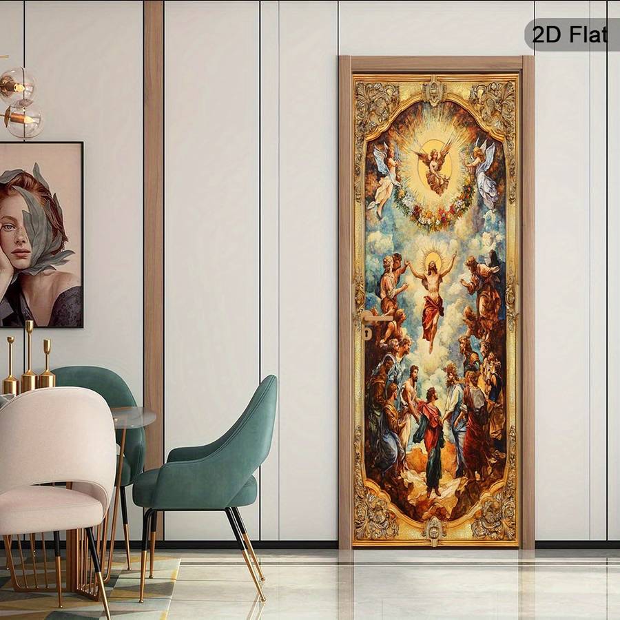 1pc 30.3x78.7 inches   77x200 cm   Jesus Christian Themed Stickers