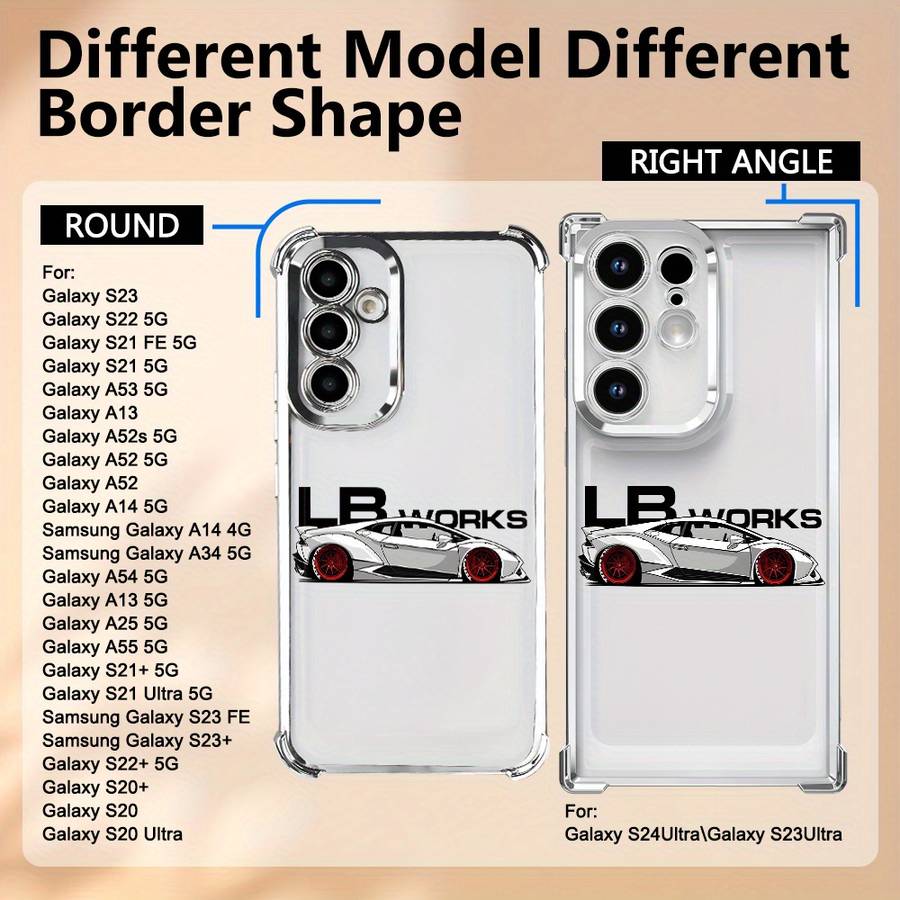 1pc  silvery  For Samsung Samsung Galaxy S23 Ultra Phone Cases