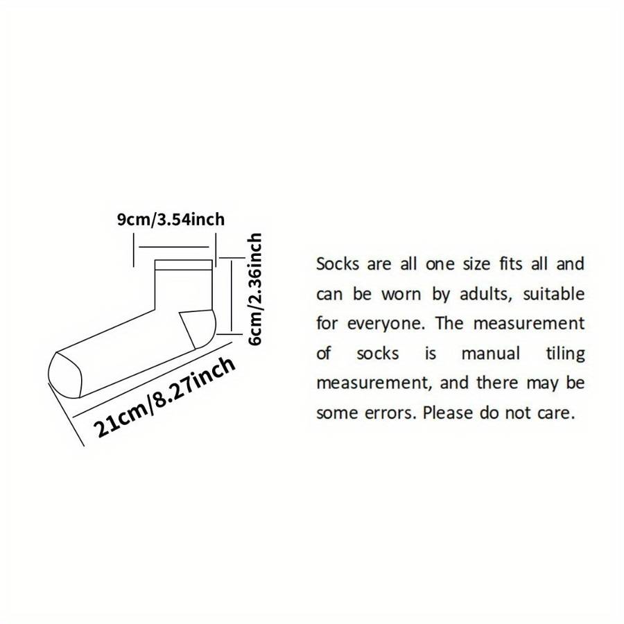 6 Pairs Of Random Mixed Colors One Size High Elastic Socks