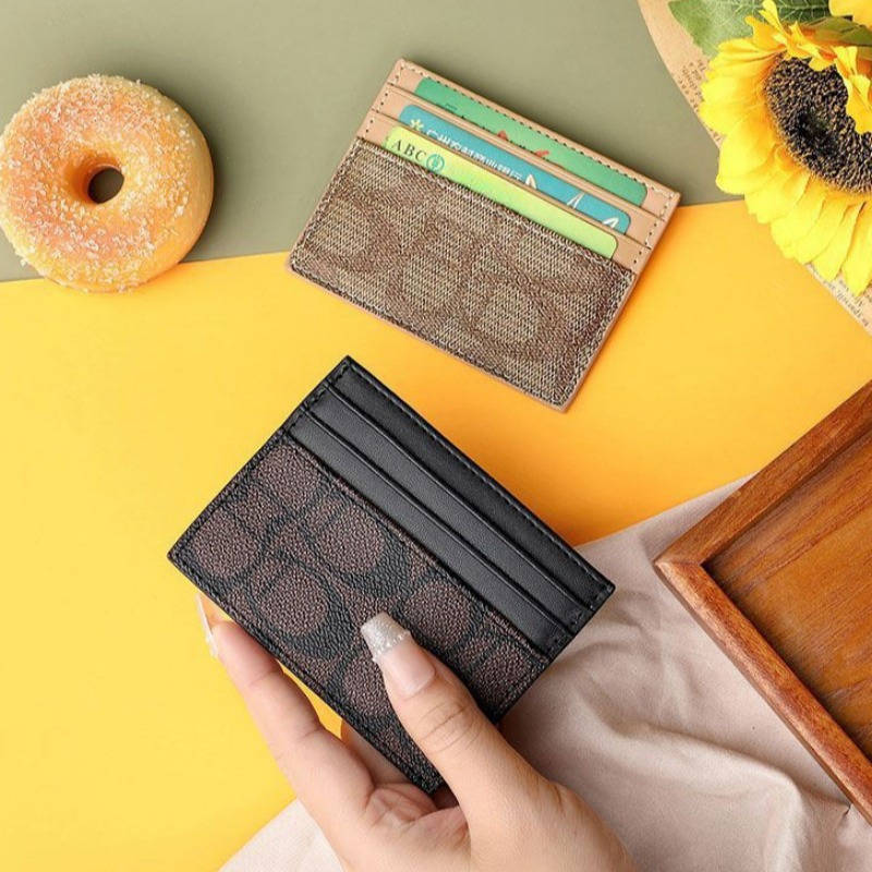 1pc Fashionable High-Quality Women'S Card Holder Featuring a Slim Design for Credit Cards Easy to