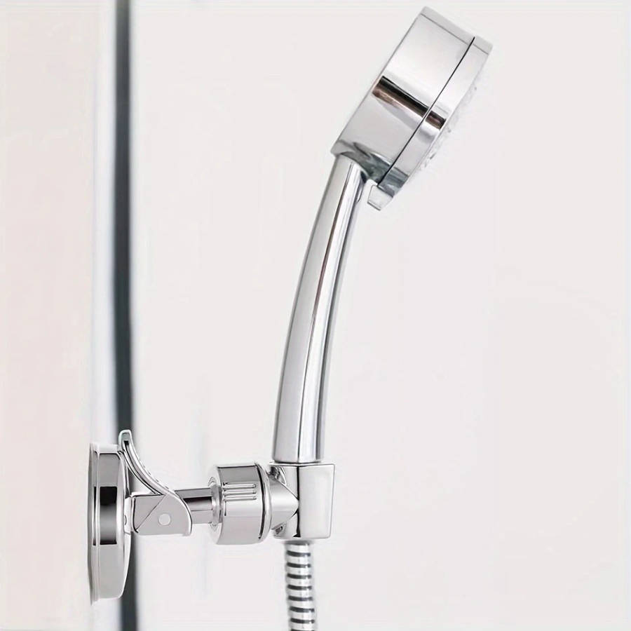 1Pc Adjustable Shower Head Holder With Strong Suction Cup Easy Installation No Tools Needed Bathroom