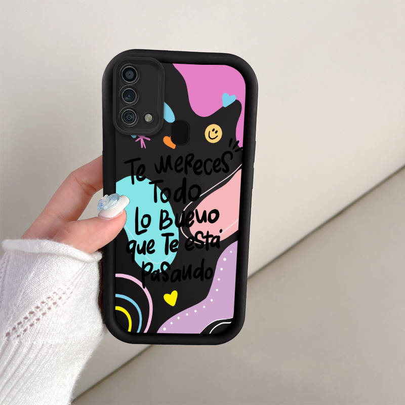 1pc Black For Samsung Galaxy F23 Phone Cases