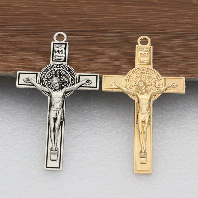 1 Piece Kc Golden Jesus Theme Pendant