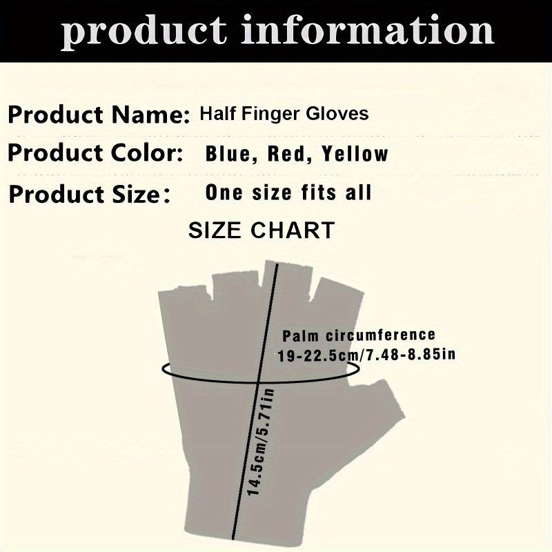 1 Pair Red One Size Outdoor Sports Gloves