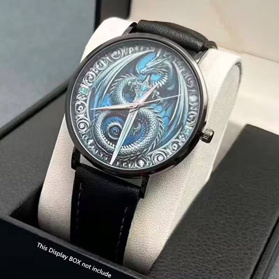 Sophisticated Men s Fashion Watch with PU Leather Strap