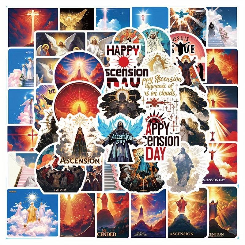 55pcs Jesus Christian Themed Stickers