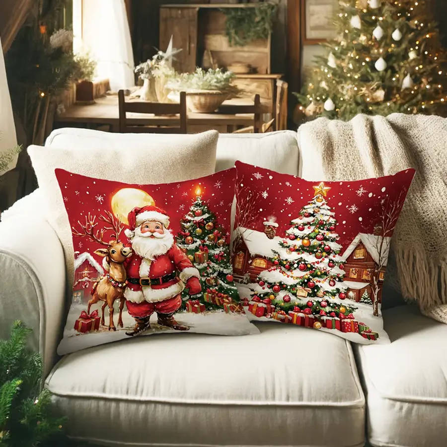 4-Piece Christmas Pillowcase Set