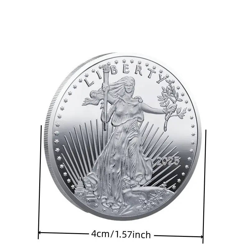 2025 USA LIBRETY 4cm coin Replica Coin Silver