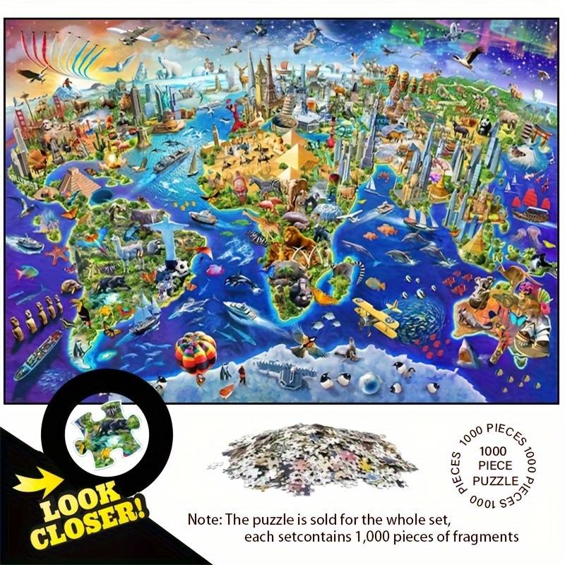 1000 Piece Paper Jigsaw Puzzle For Adults