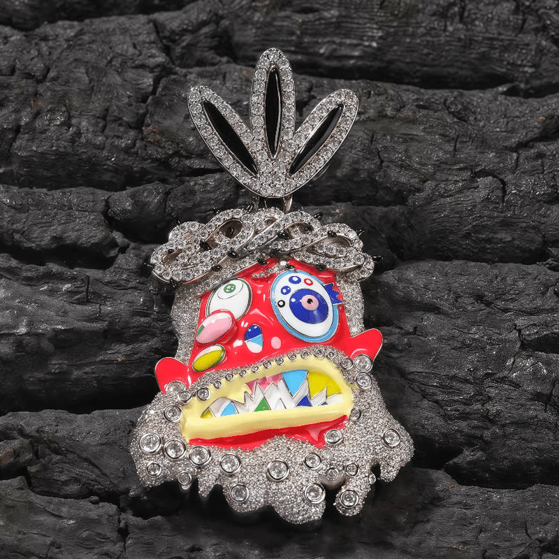 1 Piece Silvery Jesus Theme Pendant