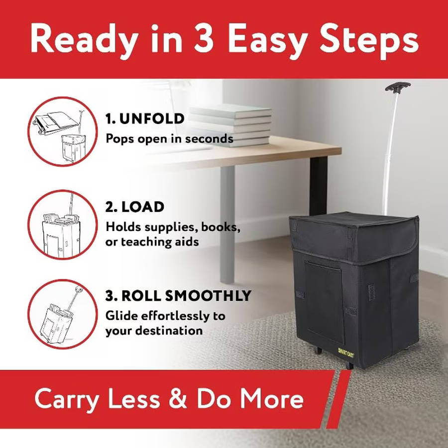Collapsible Rolling Utility Cart