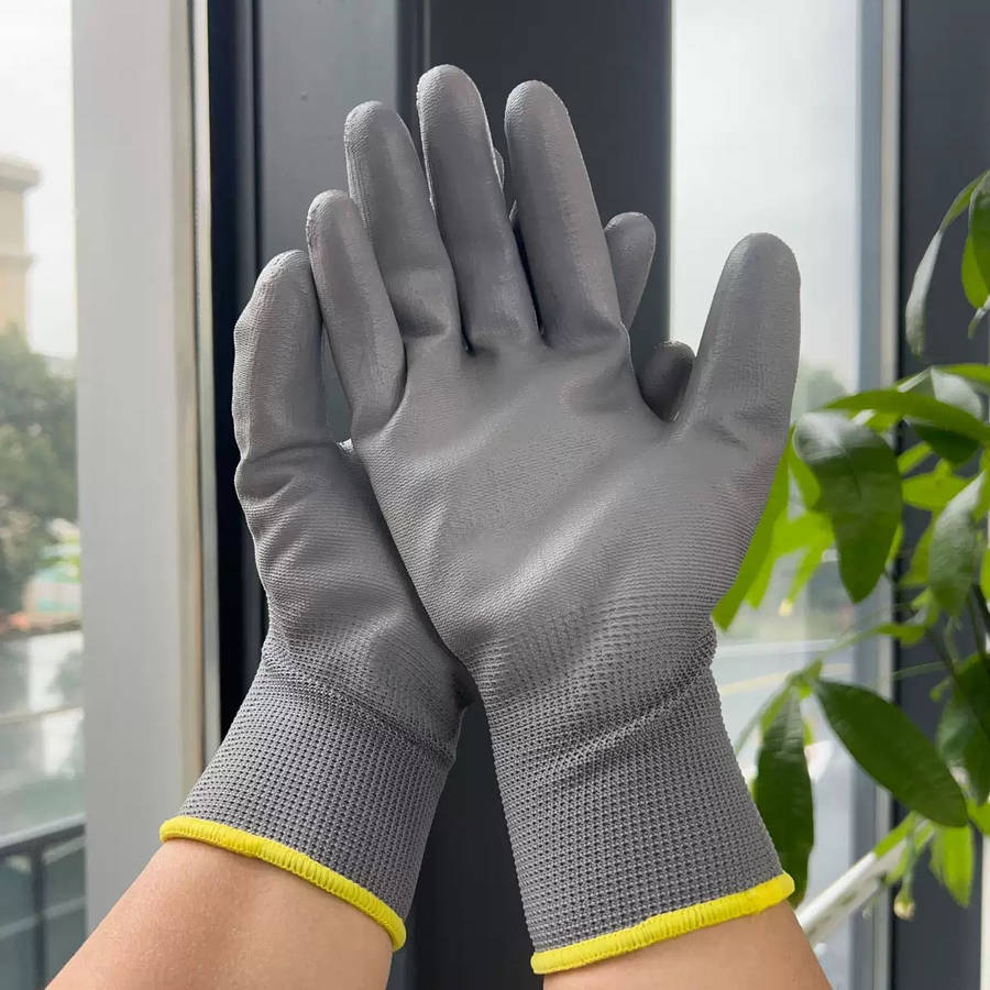 7 Pairs Black Size M Multi Purpose Work Gloves