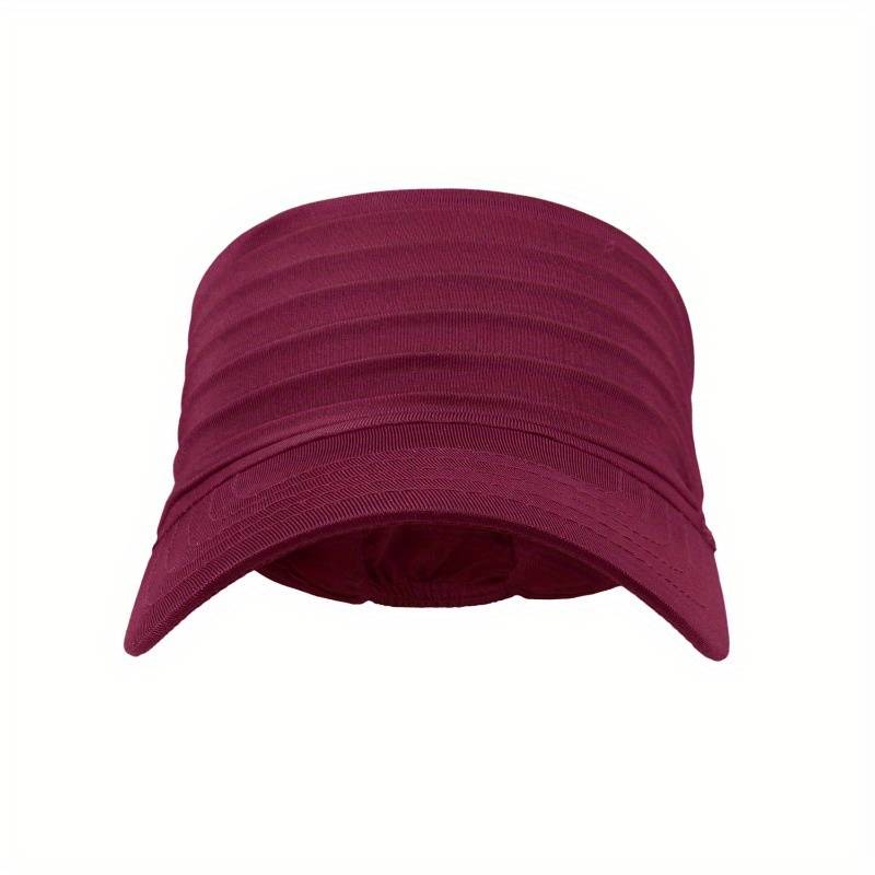 1pc Stylish Unisex Quick-Dry Visor Hat for Spring Summer Breathable Moisture-Wicking Running C