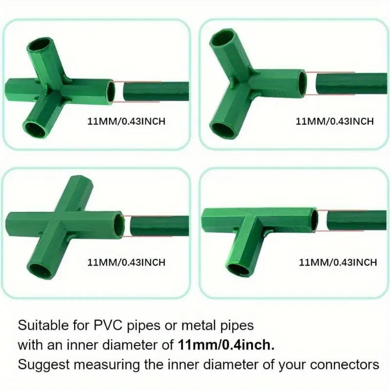 20pcs Heavy Duty Greenhouse Connectors