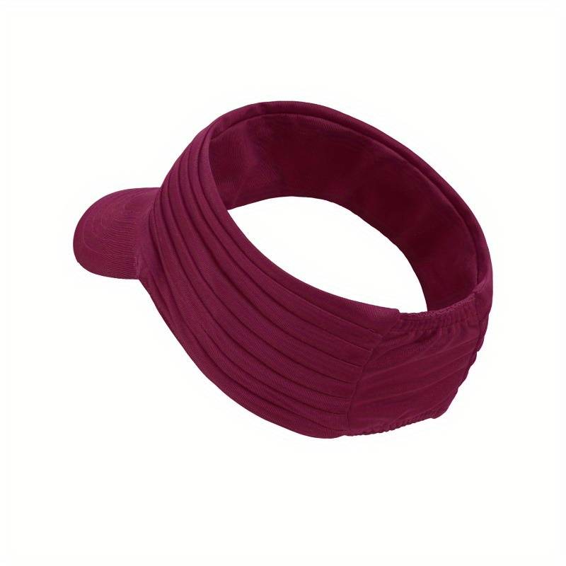 1pc Stylish Unisex Quick-Dry Visor Hat for Spring Summer Breathable Moisture-Wicking Running C