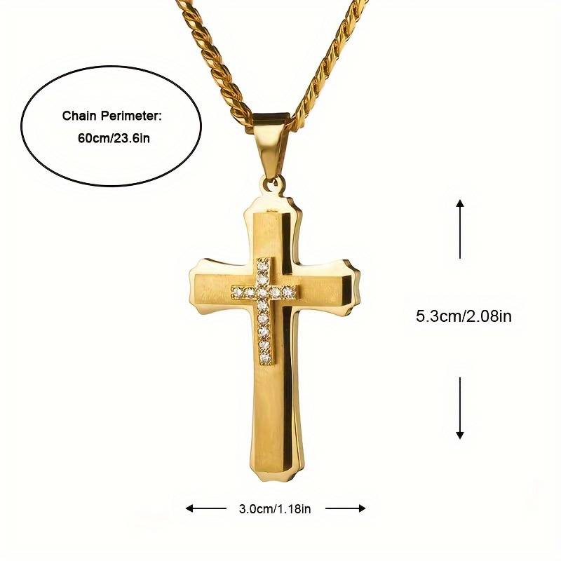 1 Piece Golden Jesus Theme Pendant