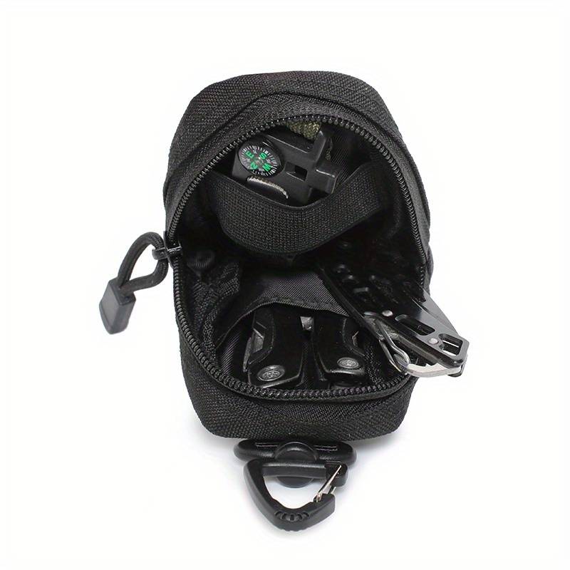 1pc Tactical Waist Pack Polyester EDC Utility Pouch Running Fanny Pack with Card Holder Earphone