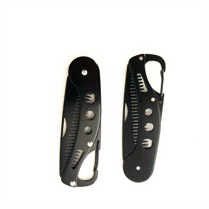 1pc Stainless Steel Folding Beard Comb and Knife Set Durable Pocket-Sized Men'S Groomi
