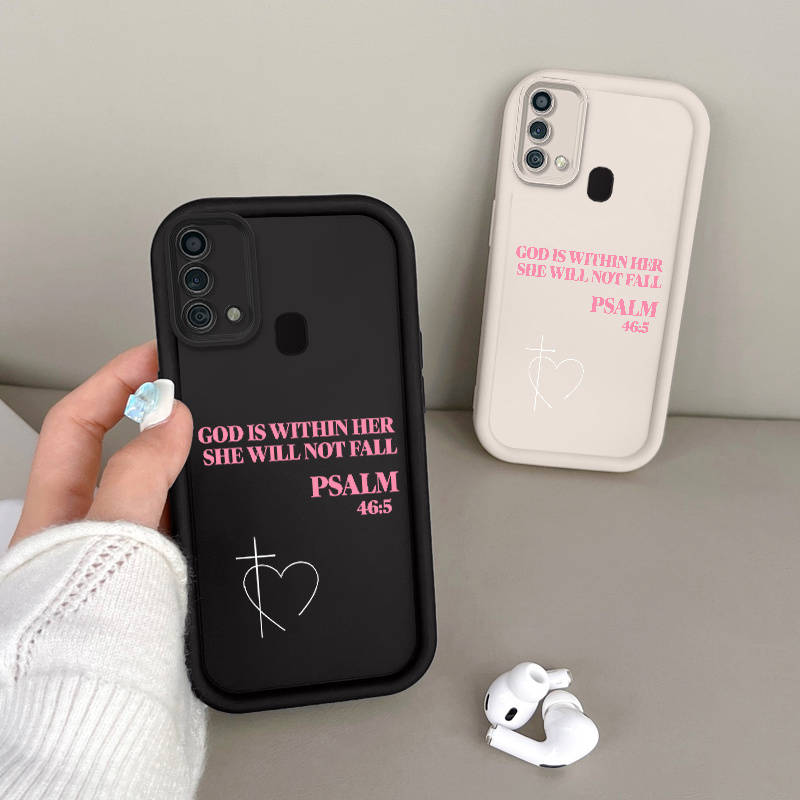 1pc Black For Samsung Galaxy F04 Phone Cases