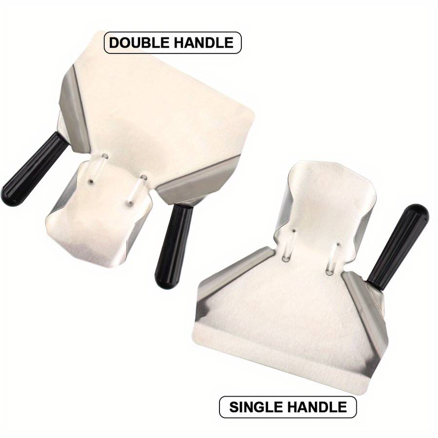 1pc Durable Stainless Steel Popcorn French Fries Serving Shovel Ergonomic Easy-Grip Kitche