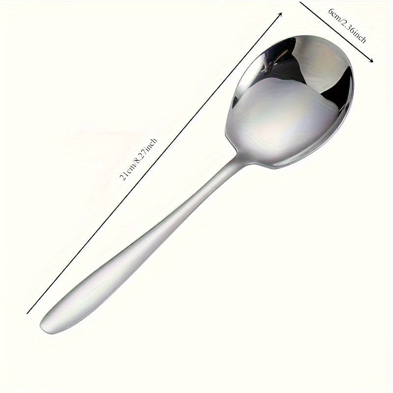 3pcs Large Stainless Steel Serving Spoons Durable Thick Ideal for Home Hotel Buffet and
