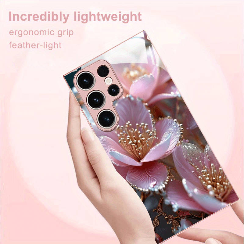 1pc Pink Color For Samsung Galaxy S24 Ultra Phone Cases