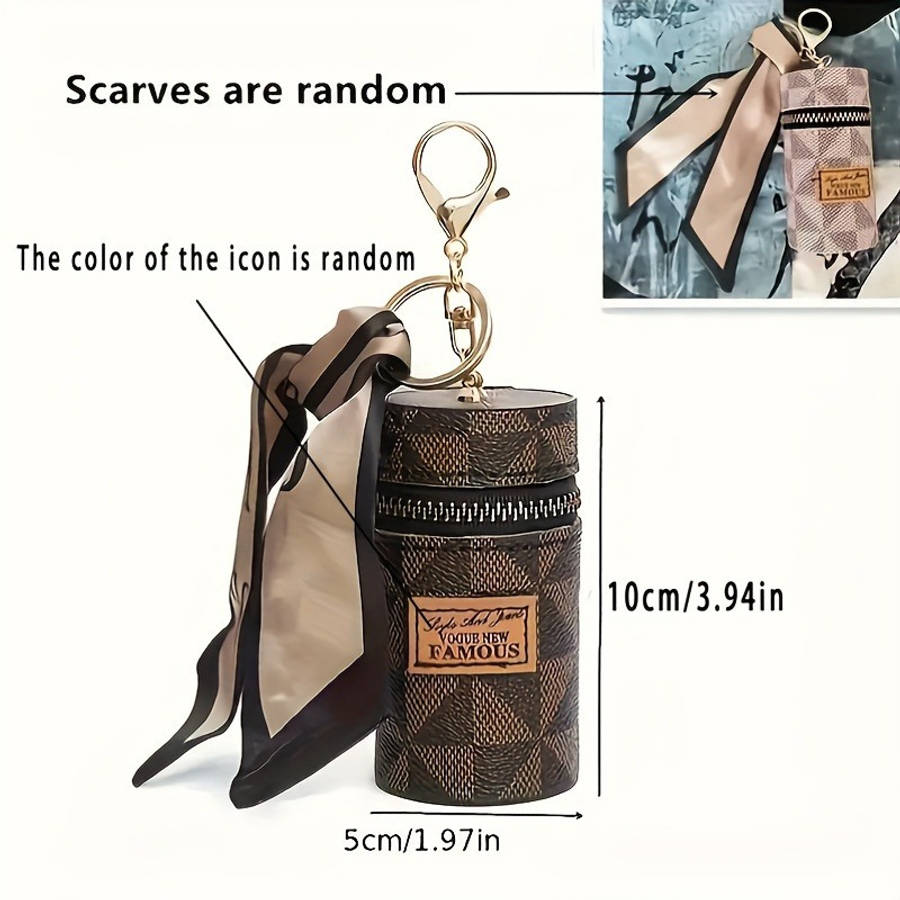 S Fashionable Cylinder Travel Walletspacious And Versatile Storage Bag With Zipper Closu