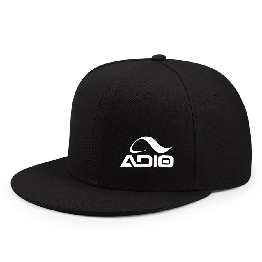 Adjustable Snapback Baseball Cap ADIO1 Urban Chic Sun-Protective Polyester Hat in Black Pur
