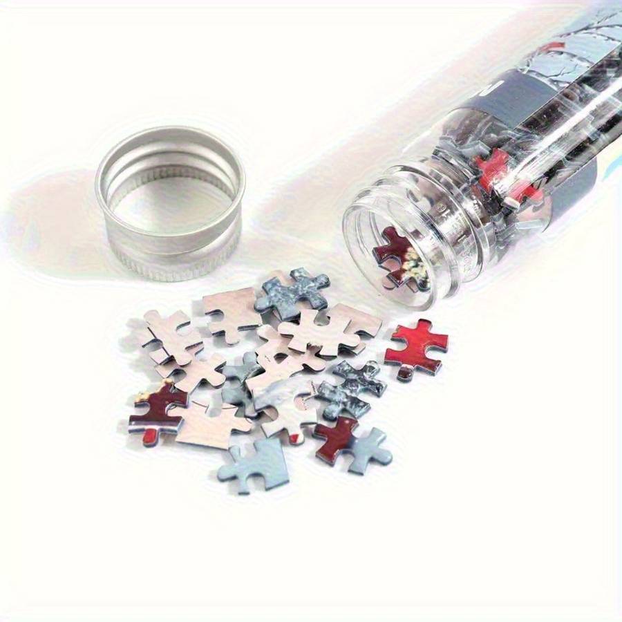 150pcs Mini Test Tube Puzzle for Adults Relax Brain Teaser with Scenic Landscape