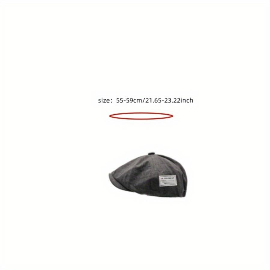 1pc Japanese Vintage-Inspired Flat Cap for Couples Lightweight Stretchy Hand Washable Ideal fo