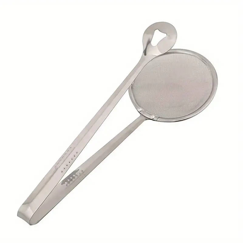 1 Piece Stainless Steel Tongs] Stainless Steel One Piece of Tongs | Versatile And Easy-To-Clean Tool