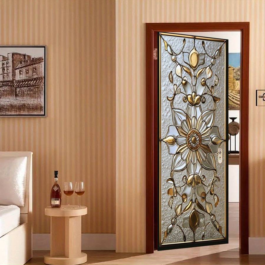 1Pc 95.0x209.8cm Door Window Sticker