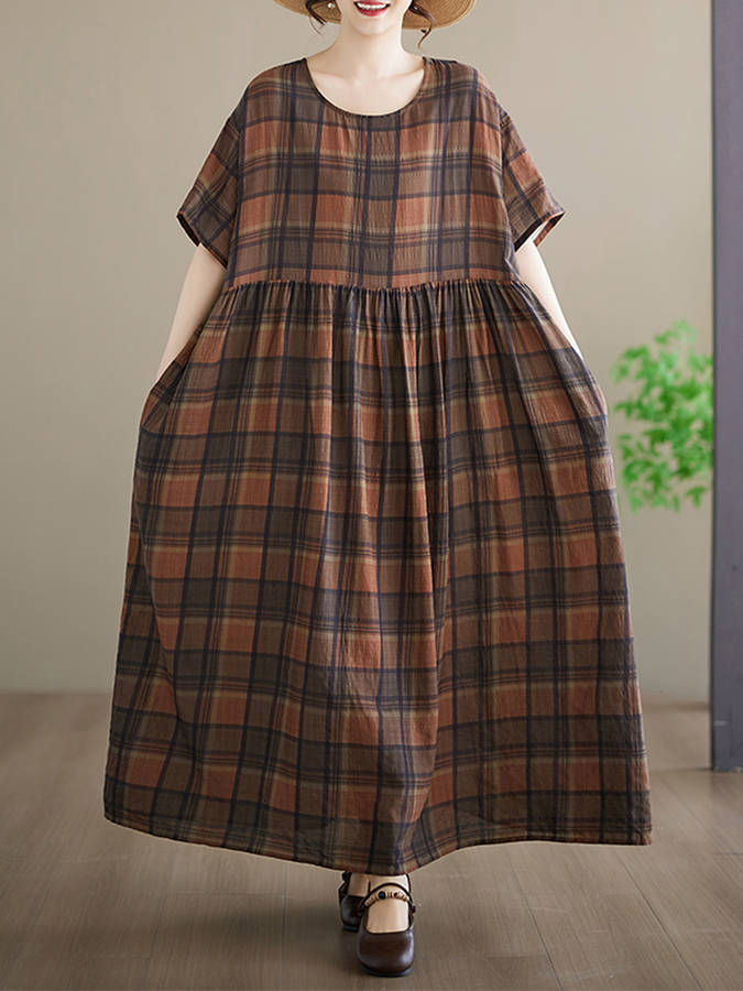 Women S Dress Color Coffee Brown Size Asian One Size