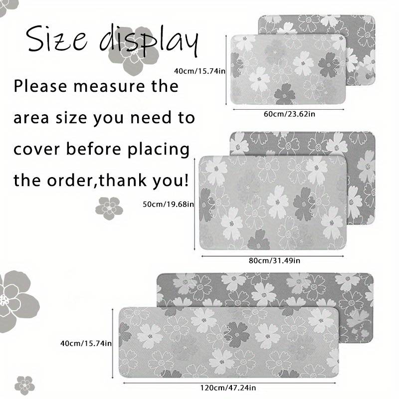 1Pc 50x80cm 19.68x31.49inch Floor Mat