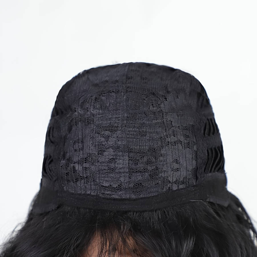 1Pc Black 50.8cm Fashion Design Wig