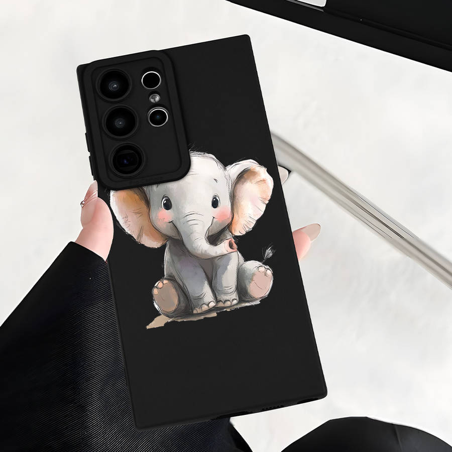1pc Black For Samsung S23 Plus Phone Cases